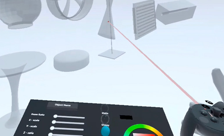 Everyday Objects in VR Shape Exploration Tools for Novice Artists - A way to Support Geometry Shaping Process for Non-professionals